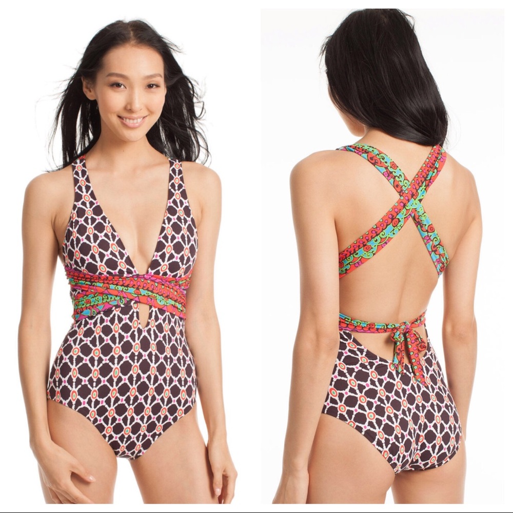 Trina Trunk one piece bathing suit